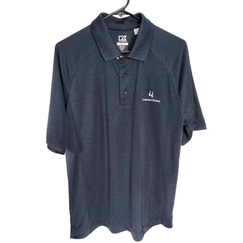 Cutter & Buck Mens Kentucky Derby Churchill Downs Navy Polo Medium